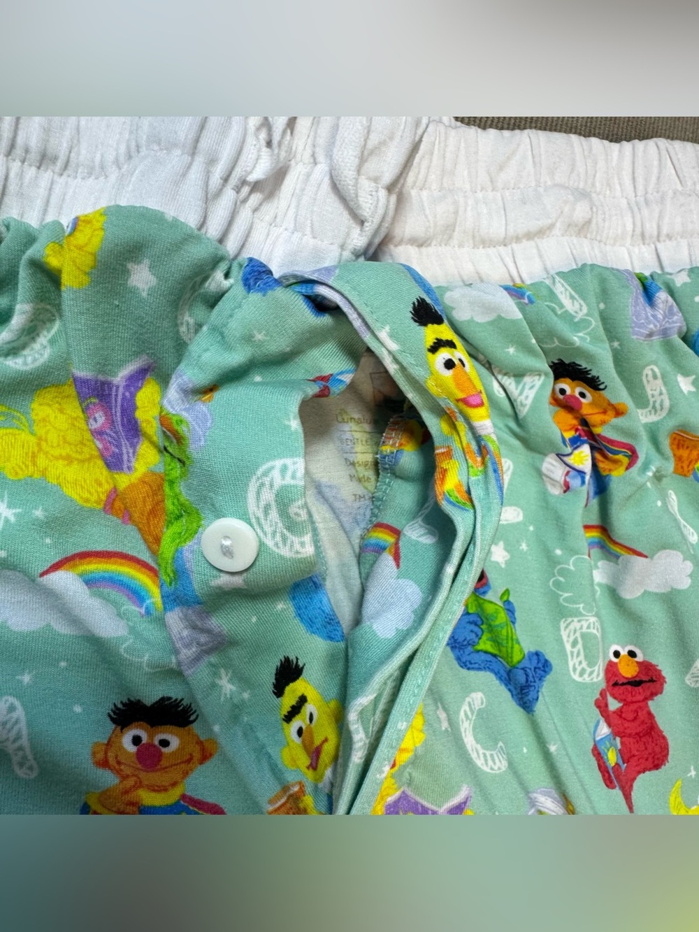 Little Sleepies Womens Spelling With Sesame Street Pajama Set Size Medium - Picture 9 of 16